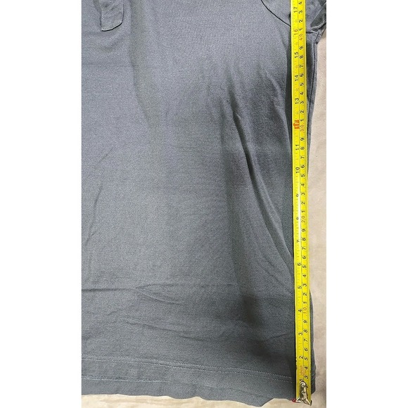 NWOT Salvatore Ferragamo Mens Gray Polo Gancini Neck Logo Sz Small shirt - Picture 9 of 10